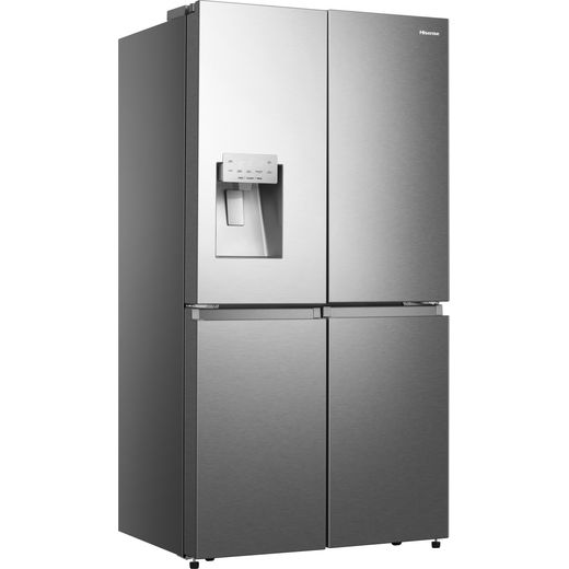 Hisense American Fridge Freezer - Stainless Steel - Right perspective