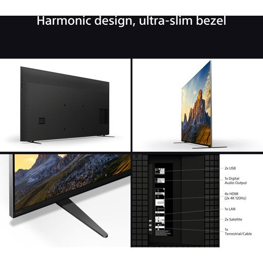 Sony Bravia Bravia 7 XR70 65" 4K Ultra HD QLED Smart Android Google TV - Annotation - Ultra slim bezel shot