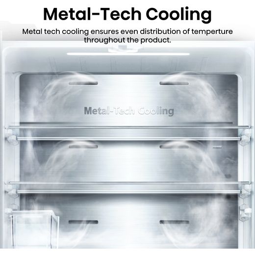 Hisense PureFlat American Fridge Freezer - Stainless Steel - Annotation - Metal-Tech cooling