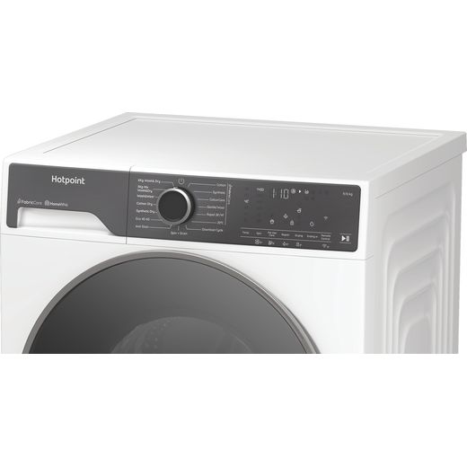 Hotpoint Fabric Care Pro HPD 9693 CARE UK 9Kg / Washer Dryer with 1400 rpm - White  - Close up shot