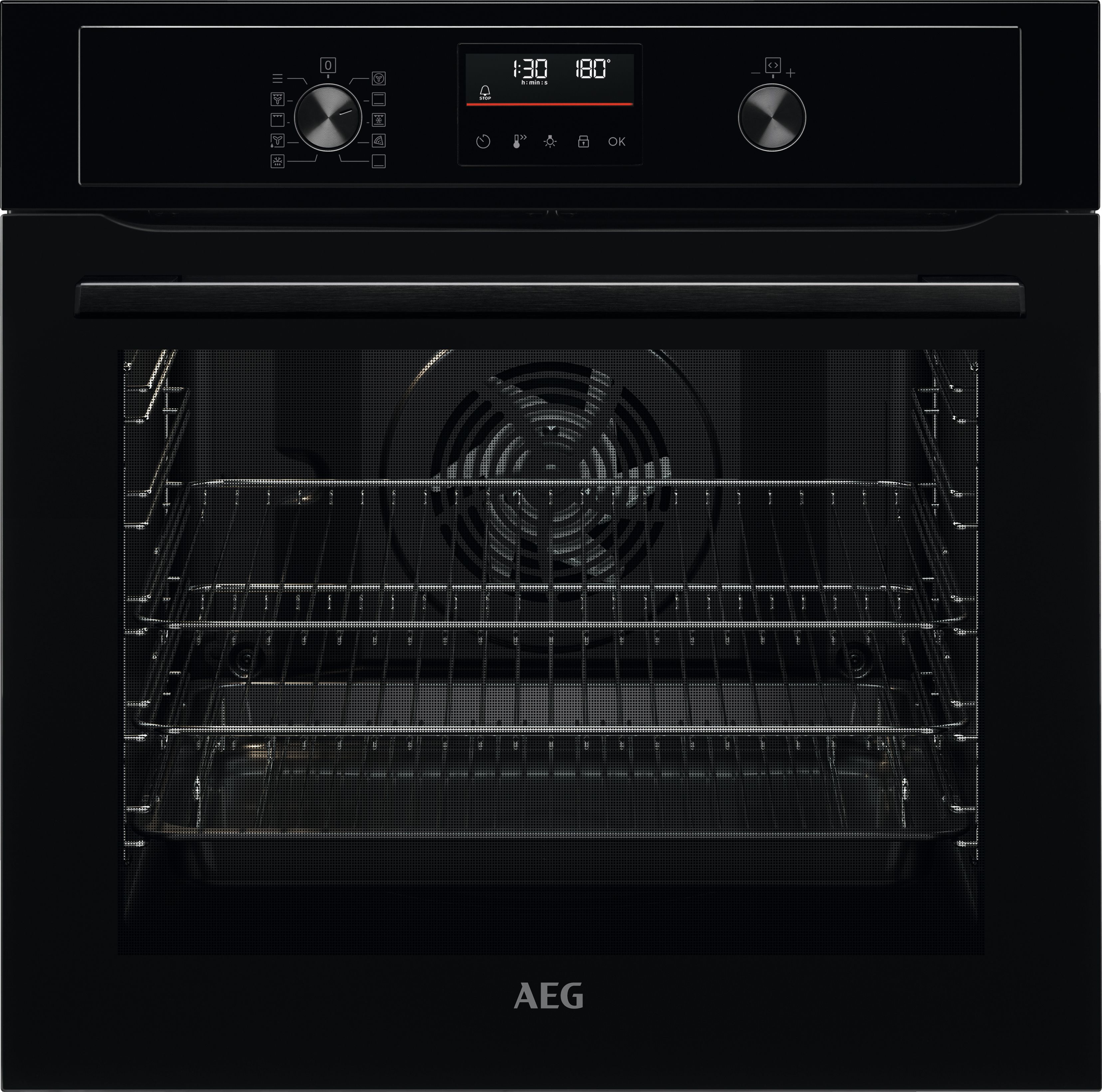 AEG 6000 Series BPX535061B Built In Electric Single Oven with Pyrolytic Cleaning - Black - A+ Rated, Black