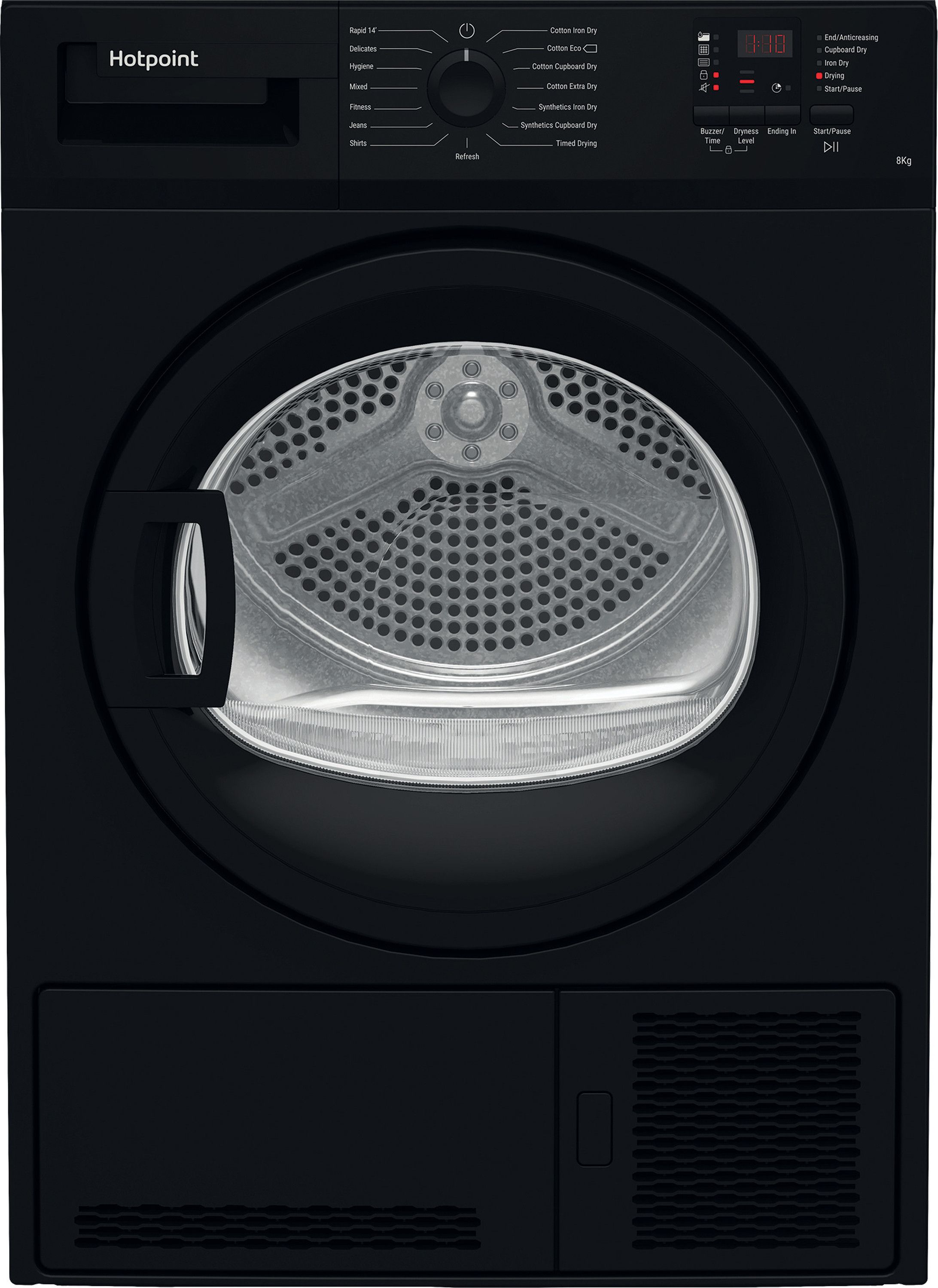 Hotpoint 8 kg Condenser Tumble Dryer - Black - B Rated