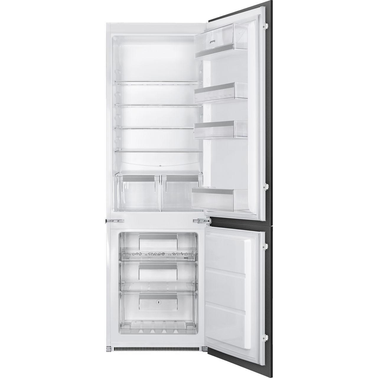 Smeg 257L fridge freezer | UKC8173N1E_WH | ao.com