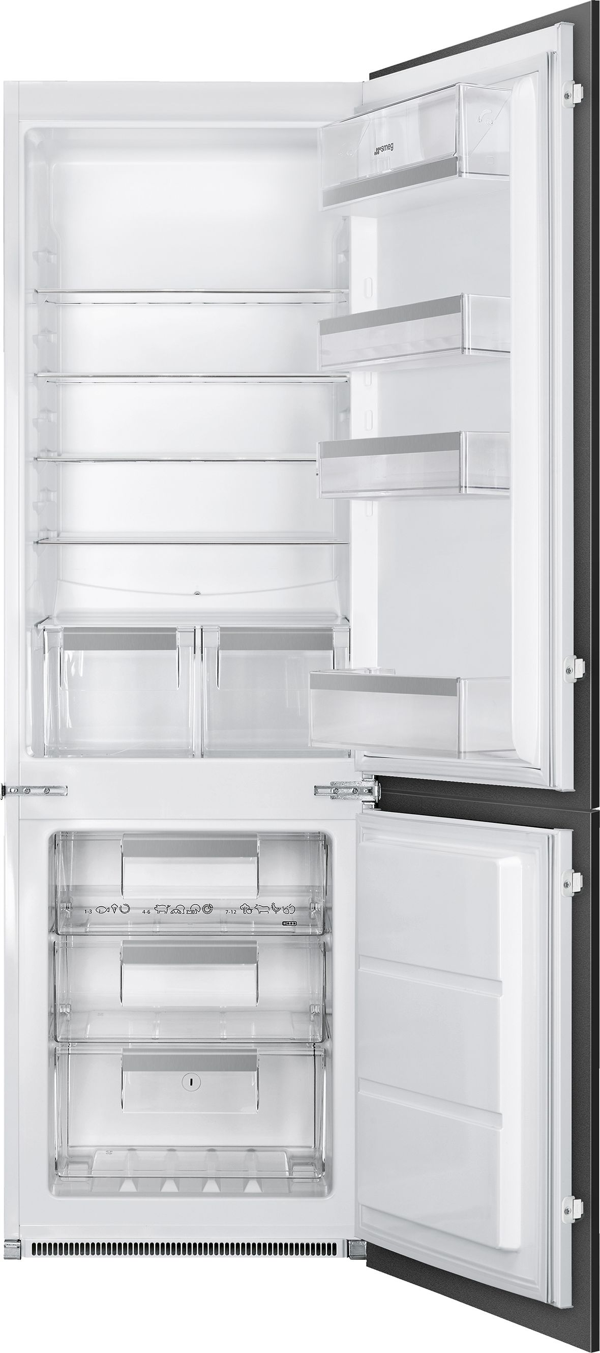 Smeg White Fridge Freezer - Built-in - 257L Capacity - No Frost - E Rated