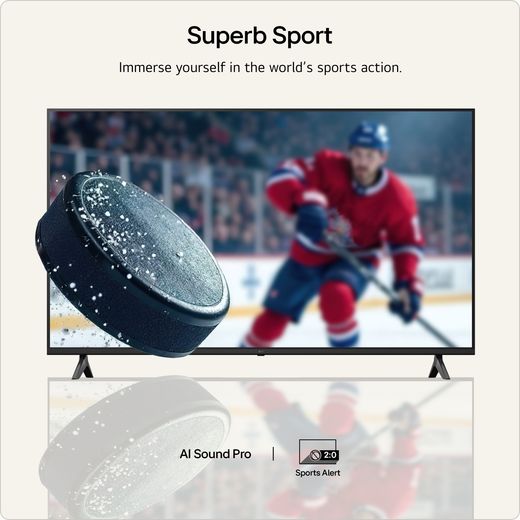 LG NANO AI NU85 55" 4K Ultra HD Smart TV - Annotation - super sport shot
