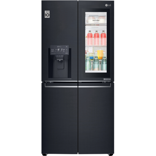 LG InstaView™ Door-in-Door™ GMX844MCKV American Fridge Freezer - Matte Black