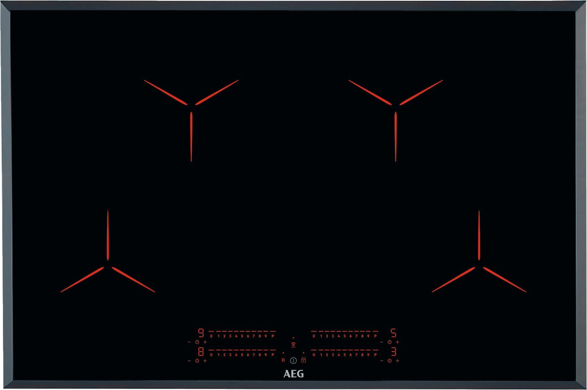 Image of AEG IPE84531FB 78cm Induction Hob - Black, Black