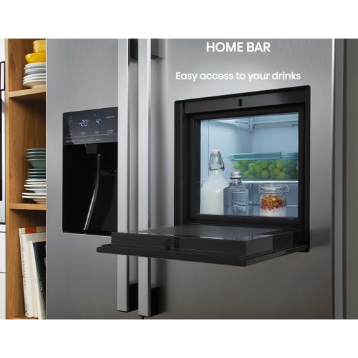 Hisense American Fridge Freezer - Stainless Steel - Annotation - Home Bar