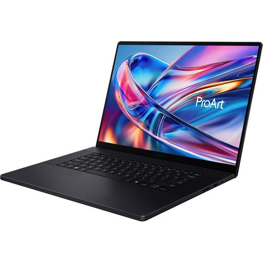 ASUS ProArt P16 H7606WW-SE006W OLED 16" Laptop - NVIDIA® GeForce RTX™ 5080, AMD Ryzen™ AI 9 HX, 2TB SSD, 64 GB RAM - Black - left perspectives shot