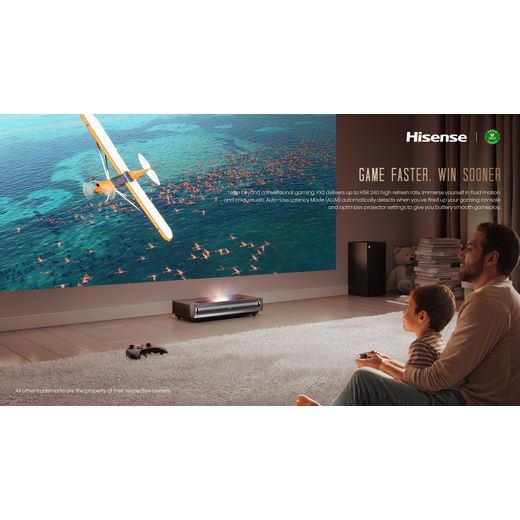 Hisense PX3 4K Ultra HD Laser TV Projector - Up to 150" - Annotation - Game faster 