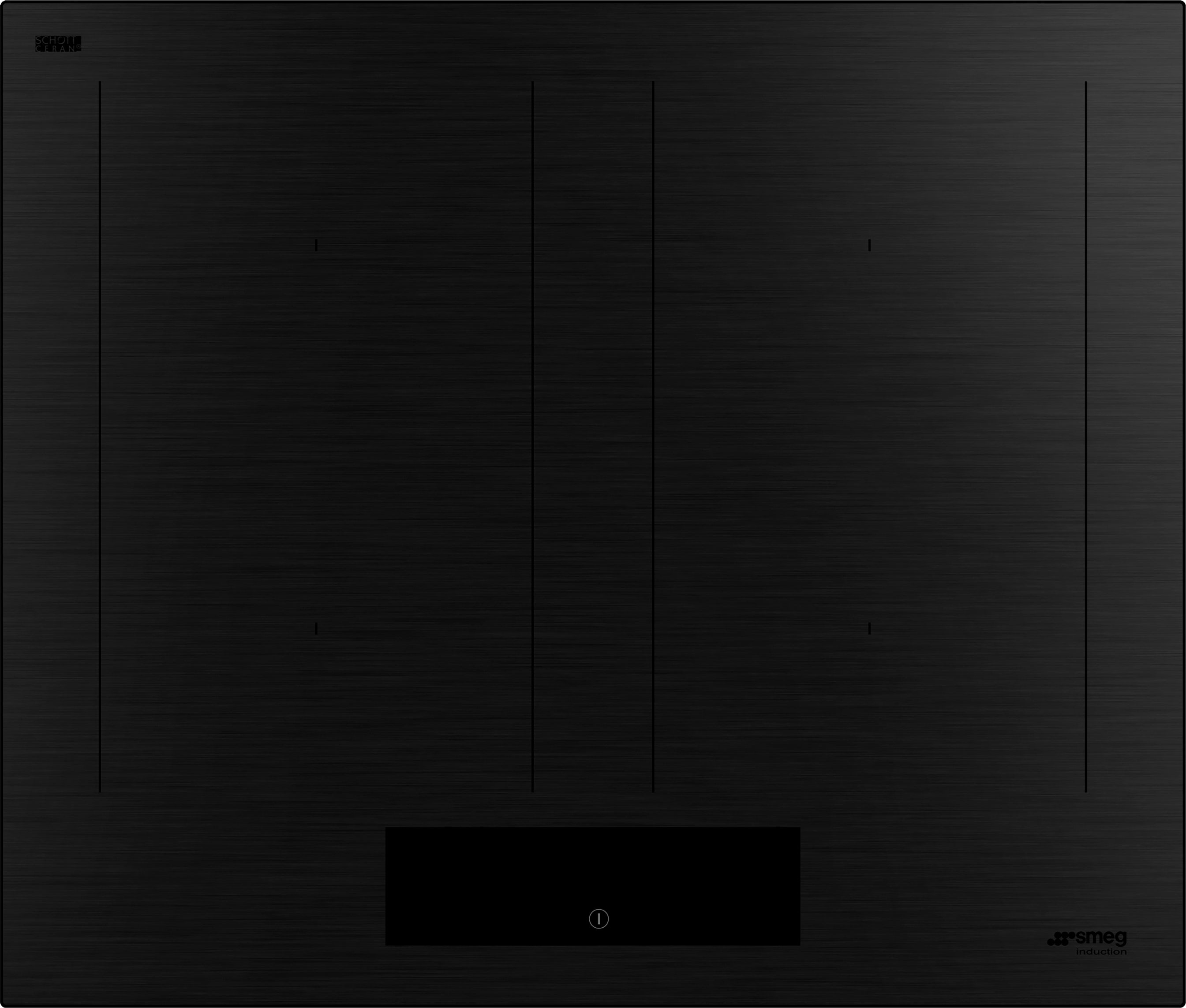 Image of Smeg Classic SIM3644MB 60cm Induction Hob - Matt Black, Black