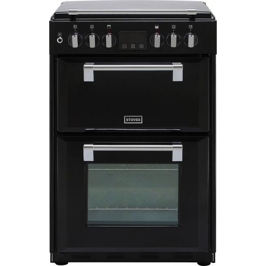 Stoves Richmond600DF Dual Fuel Cooker - Black - Needs 4.8KW Electrical Connection
