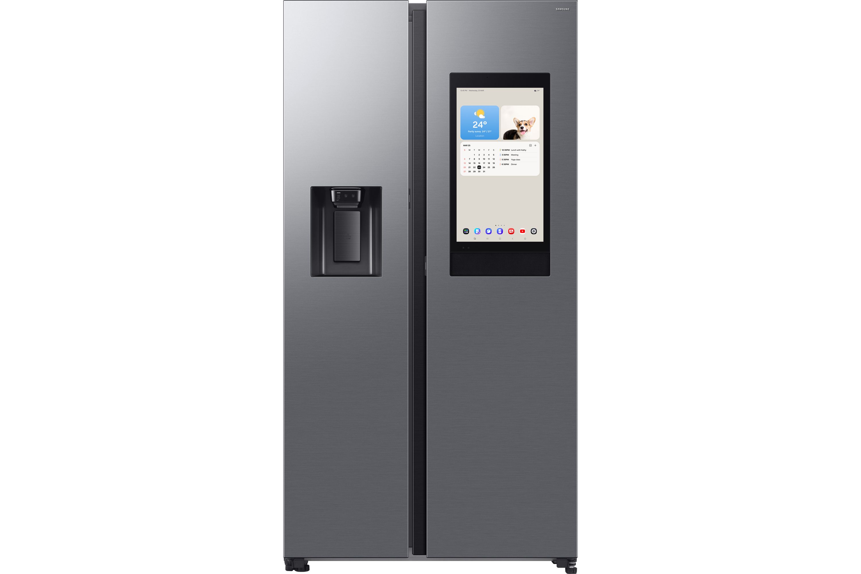 Samsung RS90F66BETEU American Fridge Freezer - Silver - 614L Total Net Capacity - Wi-Fi Enabled - Plumbed Water & Ice Dispenser