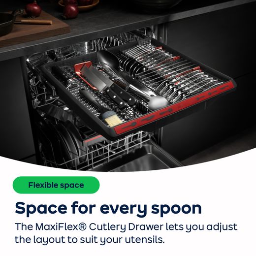 AEG Standard Dishwasher - Stainless Steel  - AO Annotation - MaxiFlex®-Cutlery-Drawer