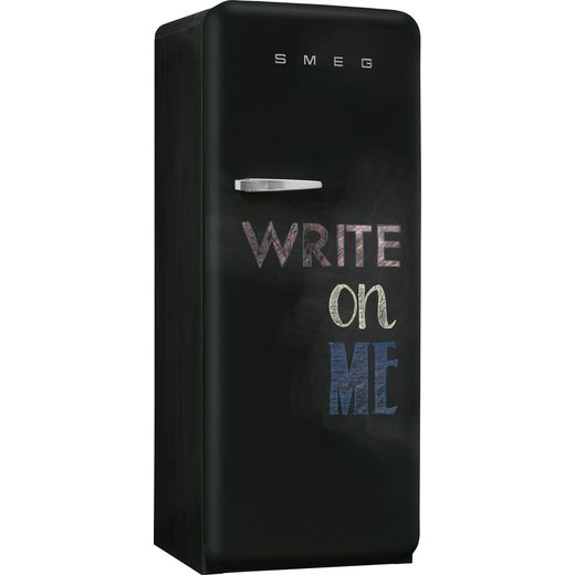 Smeg Right Hand Hinge FAB28RDBB6 153cm High Small Fridge with Ice Box - Chalkboard - Right perspective