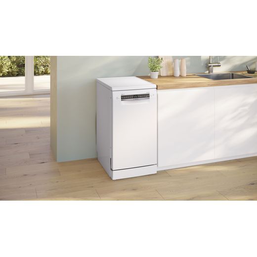Bosch Series 4 Slimline Dishwasher - White - Dishwasher in kitchens shot