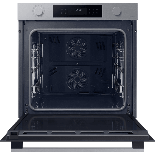 Samsung Series 4 Dual Cook Electric Single Oven - Stainless Steel - Front shot door open