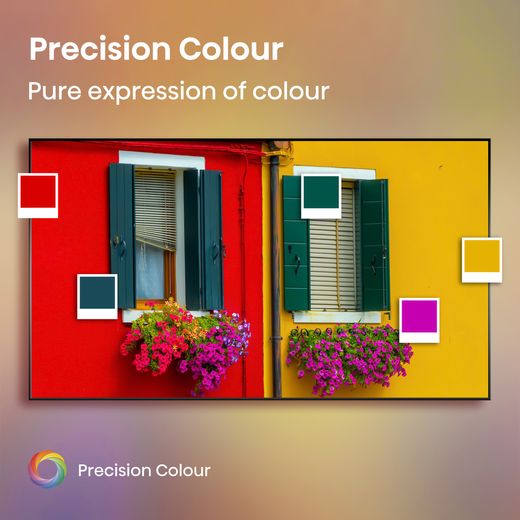 A6Q LED TV - Annotation - Precision colour shot