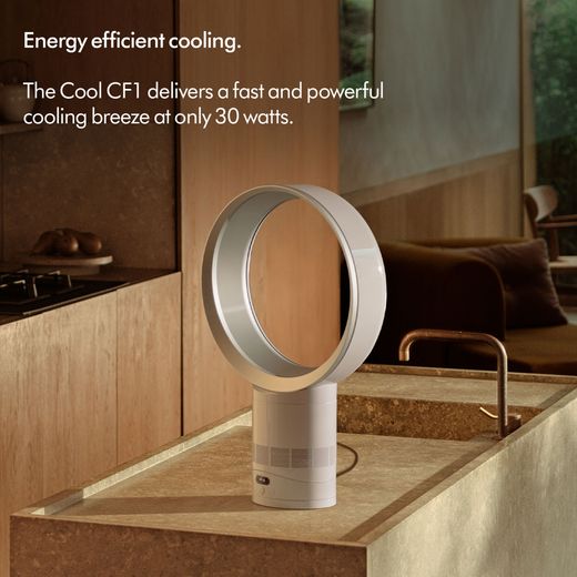 Dyson Cool CF1 Tower Fan - White - Annotation - Energy efficient