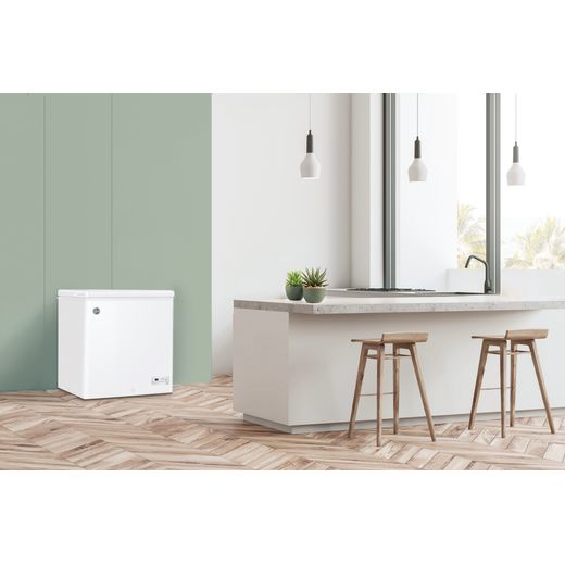 Hoover Under Counter Freezer - White - Fridge in kitchen