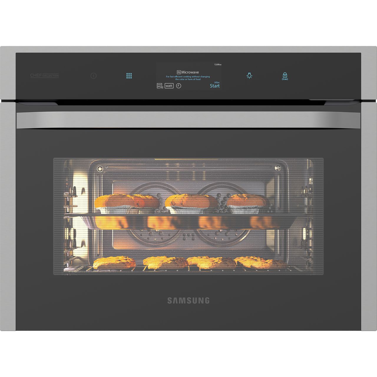 Samsung Chef Collection NQ50J9530BS Built In Compact Electric Single Oven with Microwave Function Review