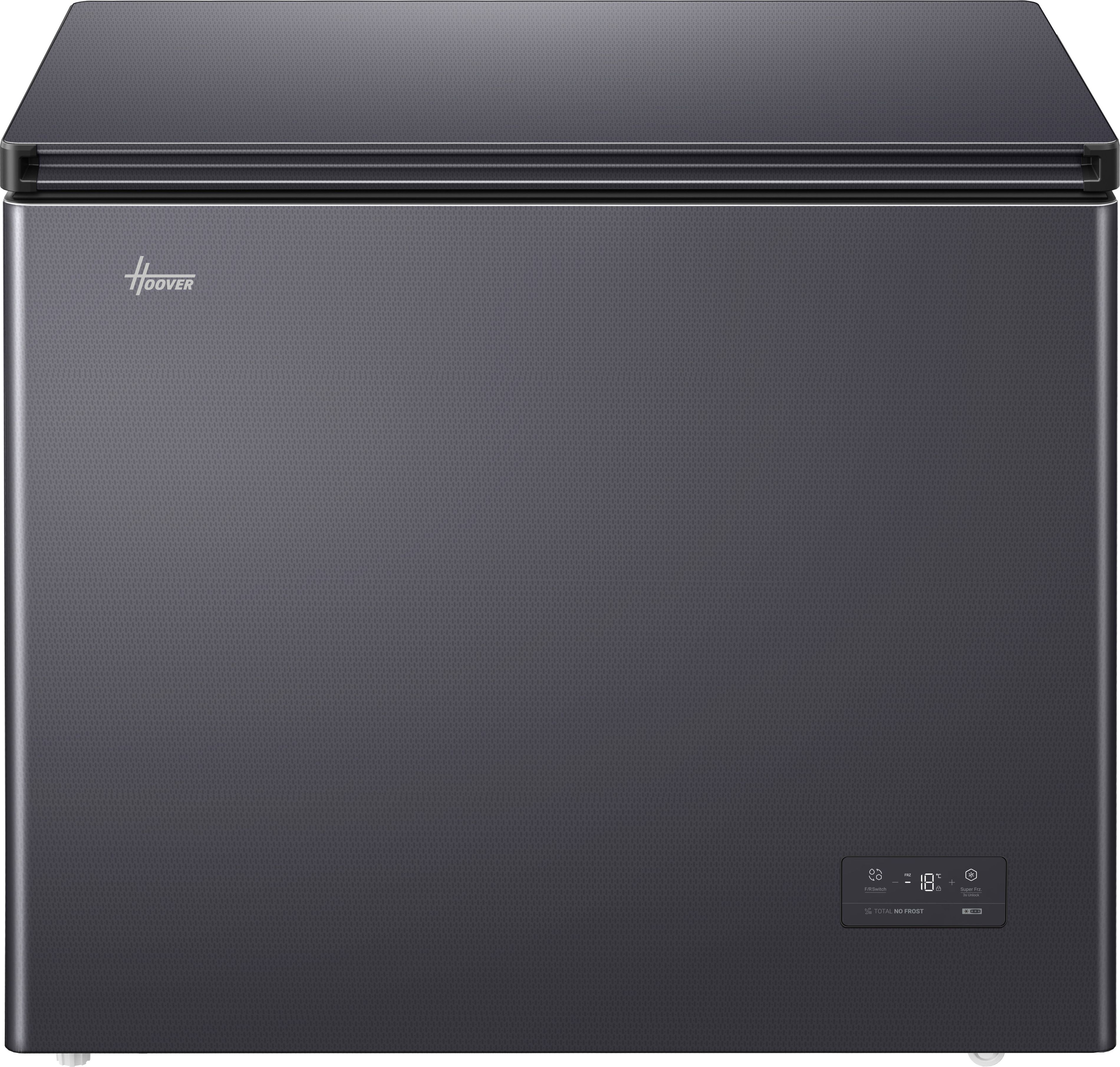 Hoover Chest Freezer - Total No Frost - 196L - Stainless Steel