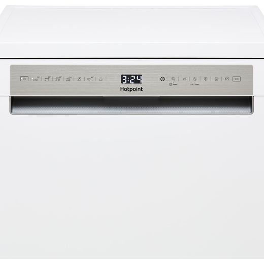 Hotpoint Standard Dishwasher - White - Control panel