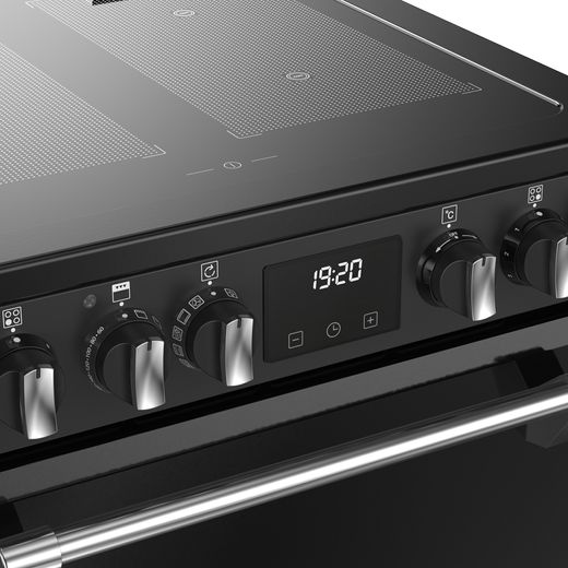 Stoves Richmond Deluxe 60Ei RTY 60cm Electric Cooker with Induction Hob - Black - Control panel shot
