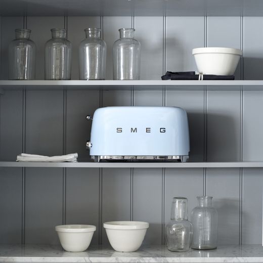 Smeg 50's Retro 4 Slice Toaster - Pastel Blue