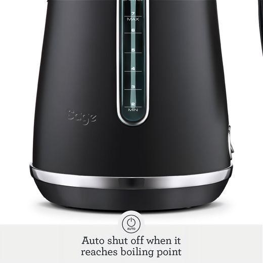 Sage Soft Top Luxe™ SKE735BTR4GUK1 Kettle - Matte Black - Annotation - Auto shut off