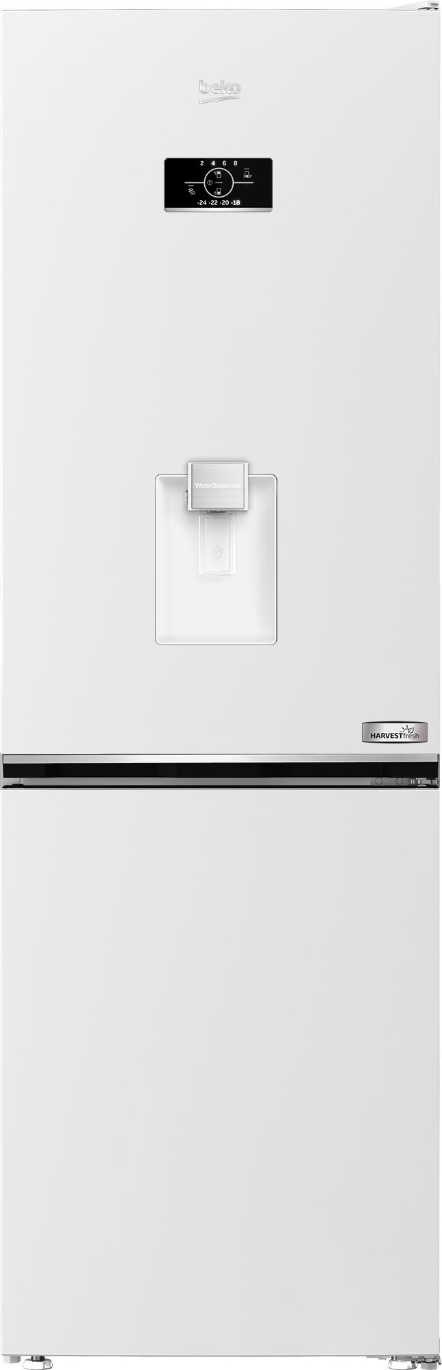 Beko CN3746EFW Fridge Freezer - 186.5cm Height - White - HarvestFresh™