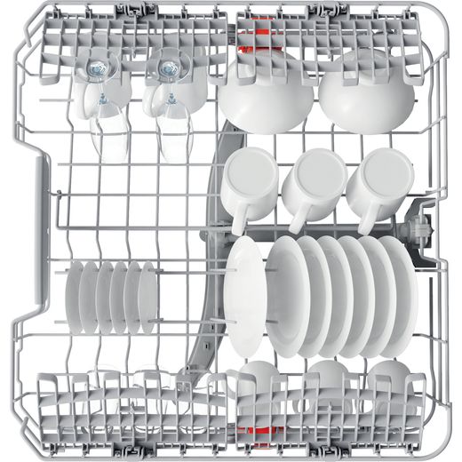 Hotpoint Standard Dishwasher - White - Top view shot