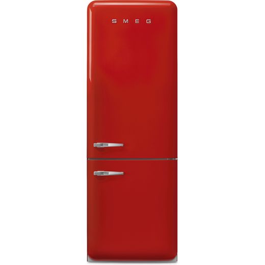 Smeg Right Hand Hinge FAB38RRD5 70/30 Frost Free Fridge Freezer - Red - E Rated