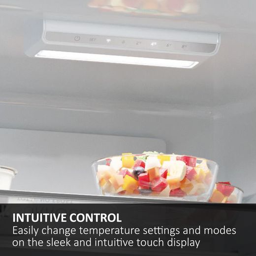 Haier Combi Series 3 HDPR3618CNPK 185cm 60/40 Fridge Freezer - Inox - Annotation - Intuitive touch display