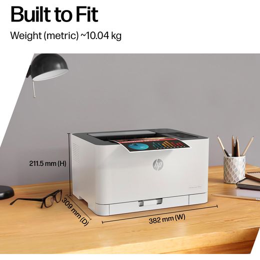 HP LaserJet 150nw Laser Printer - White - Annotation - Built to fit shot