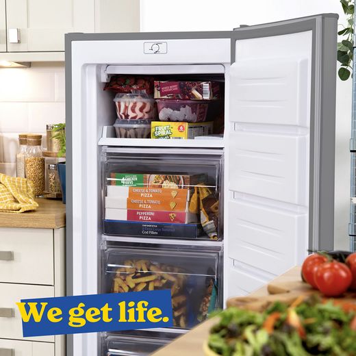 Russell Hobbs Upright Freezer - Stainless Steel - Annotation - We get life shot