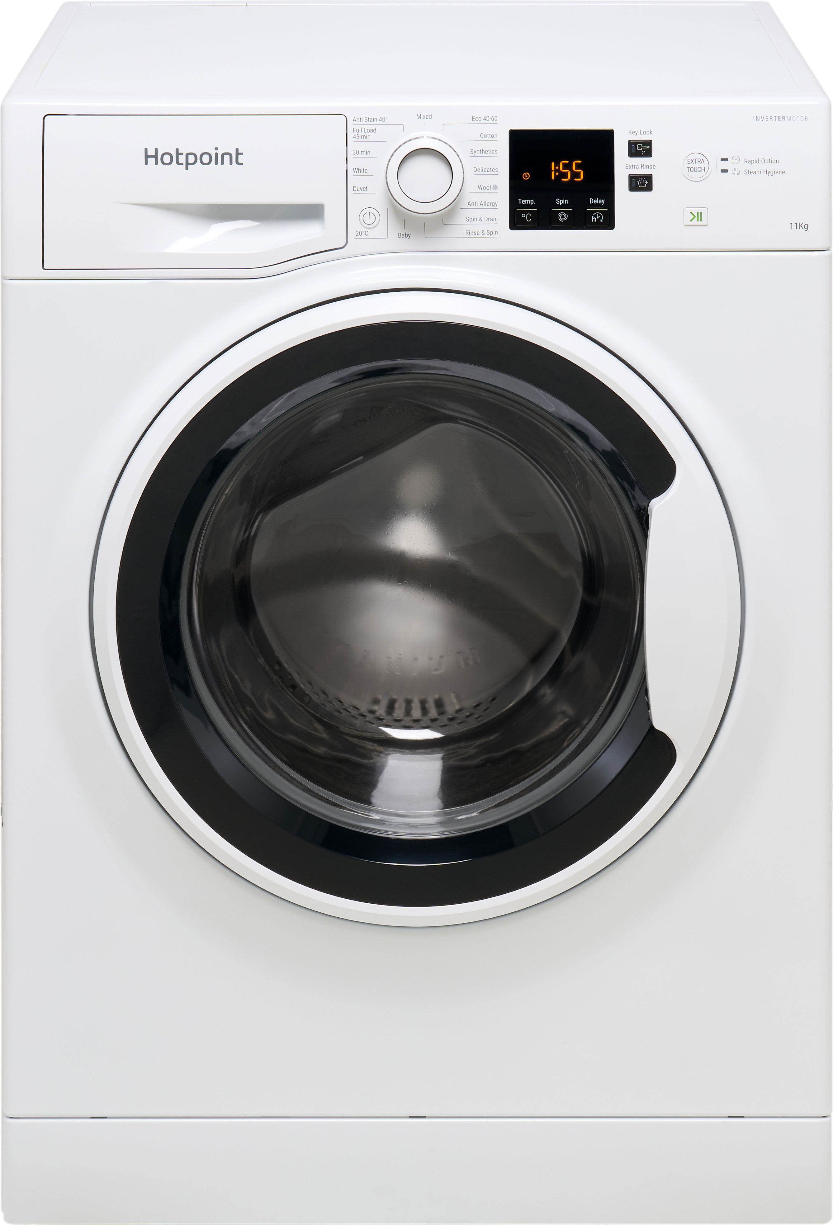 Image of Hotpoint NSWA 1146 WW UK 11kg Washing Machine with 1400 rpm - White - A Rated, White