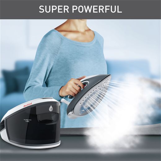 Tefal Express Airglide Pressurised Steam Generator Iron - Grey / White - Annotation - Super powerful shot