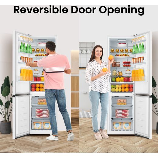 Hisense 70/30 Frost Free Fridge Freezer - White - Annotation - Reversible door opening