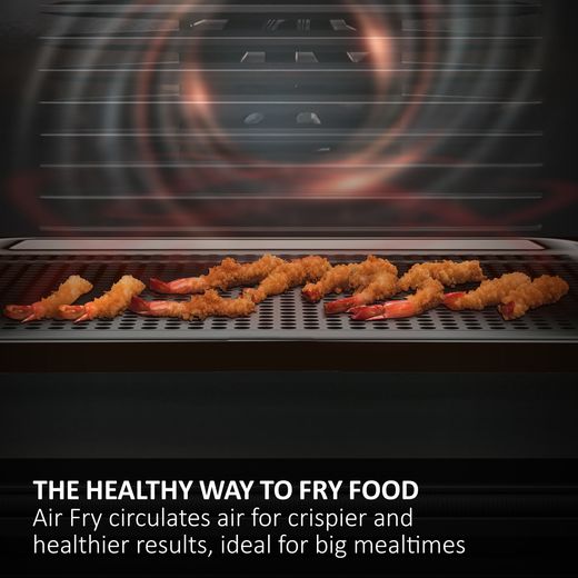 Haier ID Series 2 Built In Electric Single Oven - Black - Annotation - Air fry shot