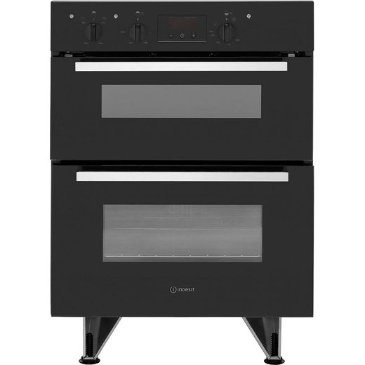 IDU6340BL_BK Indesit double oven black