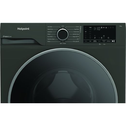 Hotpoint FabicCare HBCA 103G CARE UK 10kg Washing Machine with 1400 rpm - Graphite - Control panel