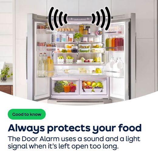 Bosch KTR15NWEAG Fridge White - AO Annotation - DoorAlarm