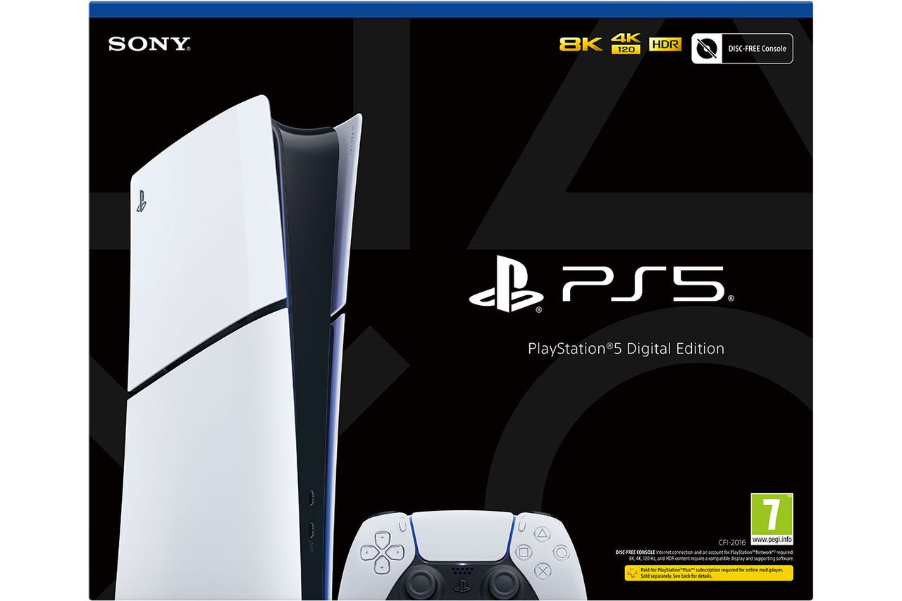 PlayStation 5 Digital Edition (Model Group – Slim) 1 TB - Black / White