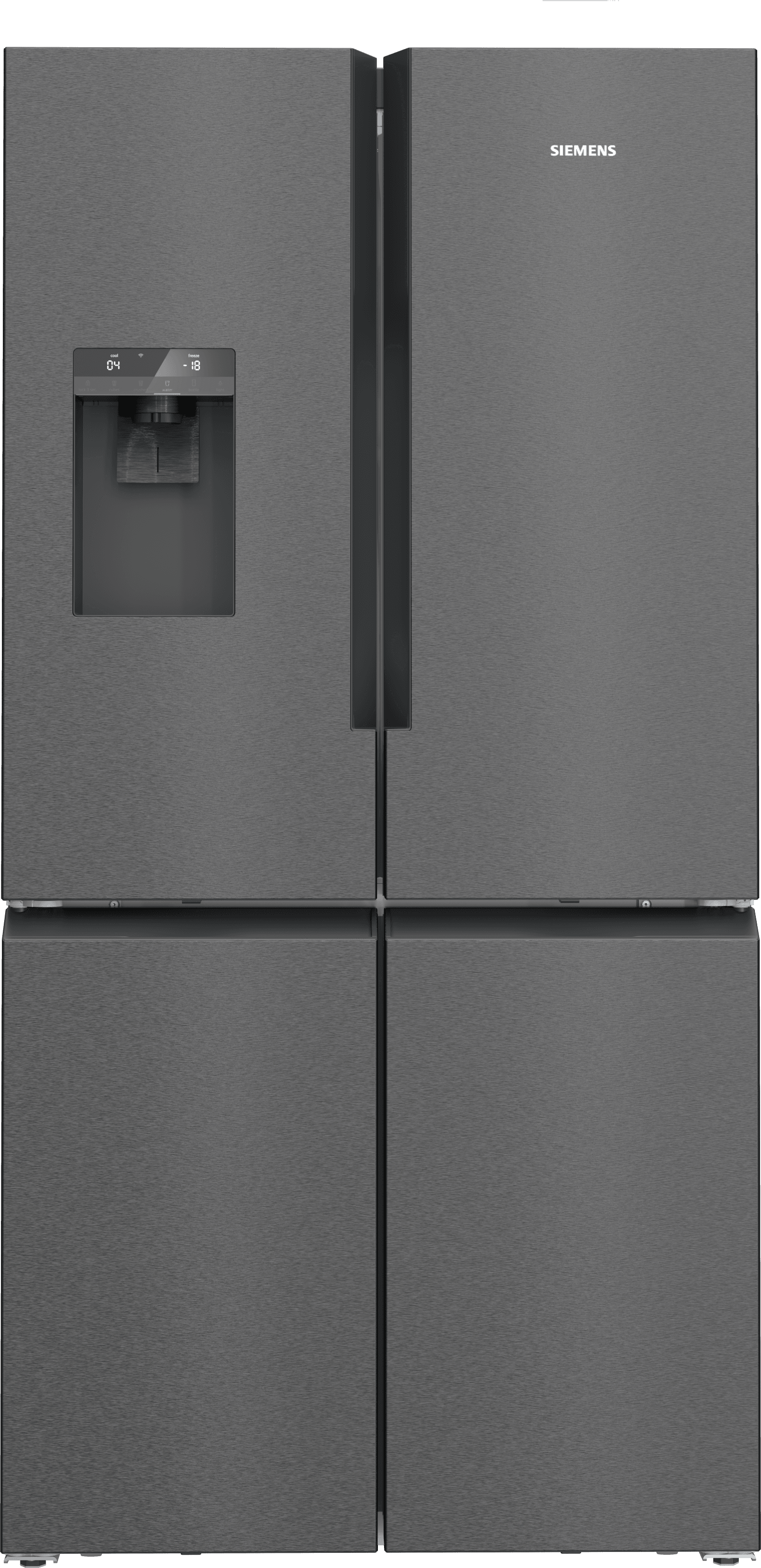 Siemens KF96DPXEA American Fridge Freezer - French Door - Black - 547L Total Capacity