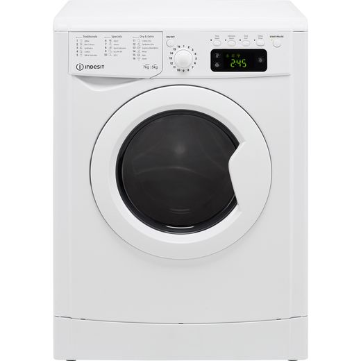 Indesit IWDD75125UKN 7Kg / 5Kg Washer Dryer with 1200 rpm - White - F Rated