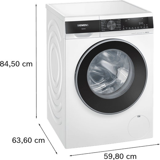 Siemens IQ500 WG56G2Z4GB 10kg Washing Machine with 1600 rpm - White - Dimensions