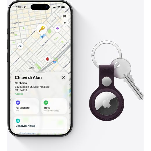 Apple AirTag Personal Finder Silver, White_3