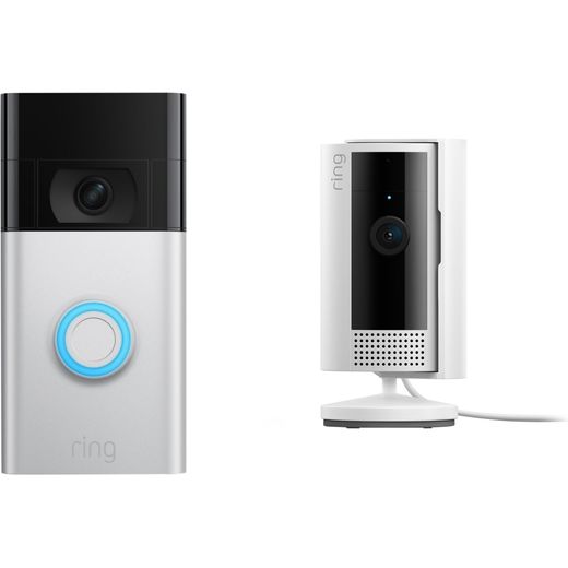 Ring Video Doorbell bundle | White/Black | B0BRS6S628 | ao.com