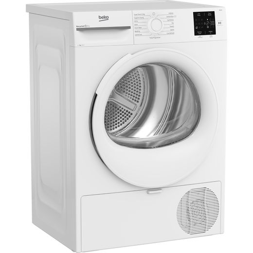 Beko BM3T3713W Heat Pump Tumble Dryer - White - Right perspective